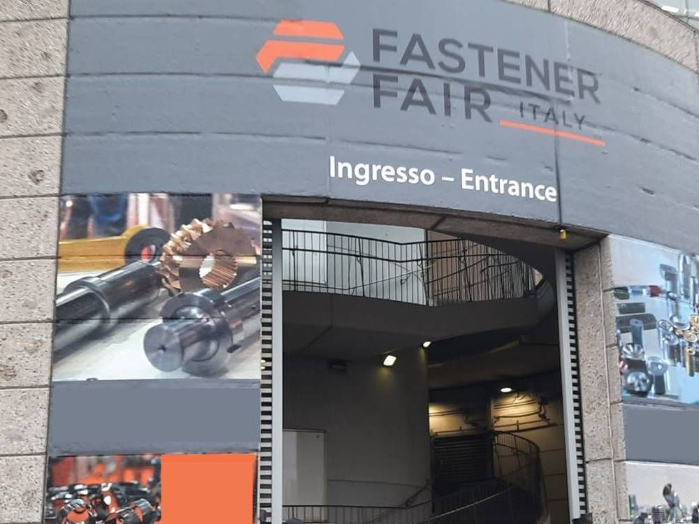 Ingresso fiera Milano Fastener Fair per blog Corbetta Ermanno Srl Special Fasteners